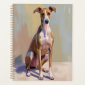 Italian Greyhound Dog Painting Planer (Vorderseite)