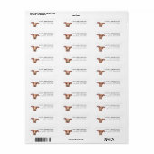 Italian Greyhound Dog Return Address Labels (Vorne)
