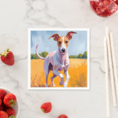 Italian Greyhound | Dog Watercolor Painting Serviette (Beispiel)