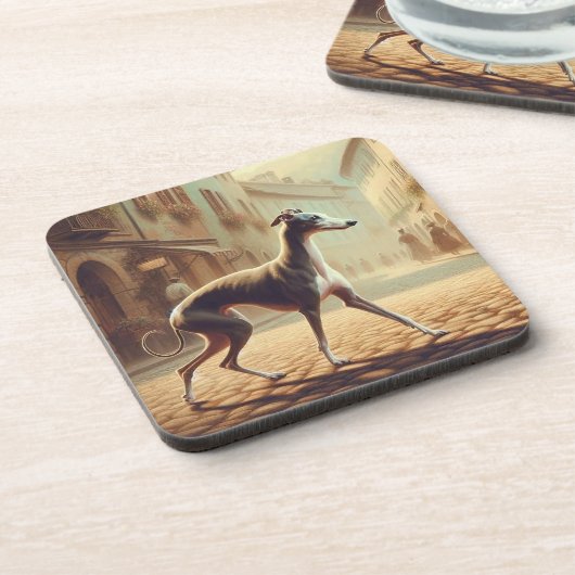 Italian Greyhound Getränkeuntersetzer (Linke Seite)