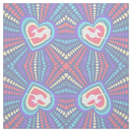 Italian Greyhound Heart Joann Fabric Iggy Liebe Stoff (Muster)