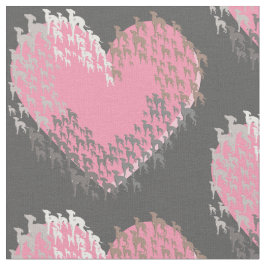 Italian Greyhound Heart Joann Fabric Stoff