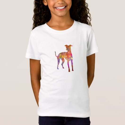 Italian Greyhound im Watercolor T-Shirt (Vorderseite)