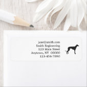 Italian Greyhound silhouette in black (Insitu)