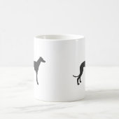 Italian Greyhound silhouette in black Kaffeetasse (Mittel)