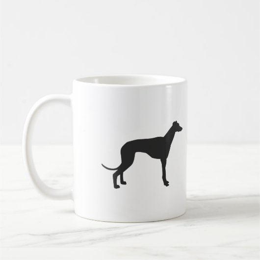 Italian Greyhound silhouette in black Kaffeetasse (Links)