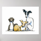 Italian Greyhound Trio Poster (Vorne)