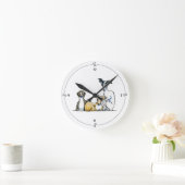 Italian Greyhound Trio Runde Wanduhr (Zuhause)