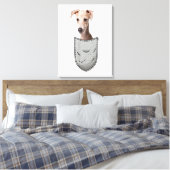 Italian Greyhound Whippet Chest Pocket For Dog Own Leinwanddruck (Insitu (Schlafzimmer))