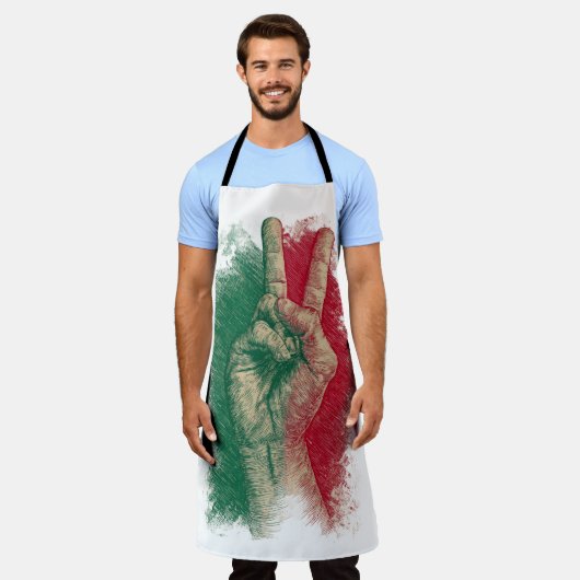 Italian Hand Gesture Sing Language Funny Italy Schürze (Getragen)