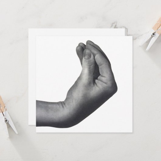 Italian Hand Karte (Vorderseite/Rückseite Beispiel)