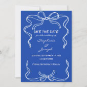 Italian Hand Written Painted save the date Einladung (Vorderseite)
