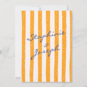 Italian Hand Written Painted save the date Einladung (Rückseite)