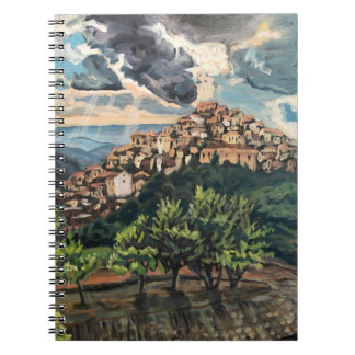 Italian Hilltown Spiral Foto Notebook Notizblock