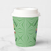 Italian Irish American Shamrock Personalized Text Pappbecher (Rechts)