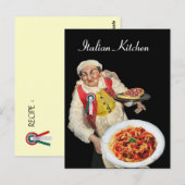 ITALIAN KITCHEN Rezept Postkarte (Vorne/Hinten)