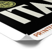 "Italian Lakes" Vintage Travel Poster (Ecke)