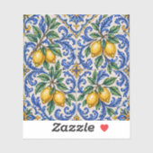 Italian Lemon Azulejo Tile Aufkleber (Blatt)