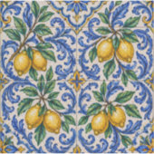 Italian Lemon Azulejo Tile Aufkleber (Vorderseite)