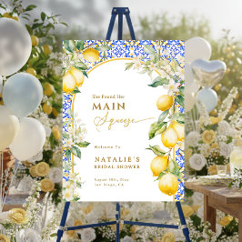 Italian Lemon Main Squeeze Bridal Shower Welcome