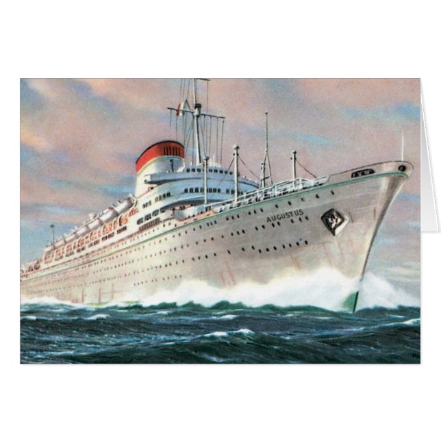 Italian Line's Augustus (Vorderseite (Horizontal))