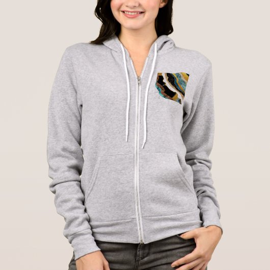 italian marble hoodie (Vorderseite)