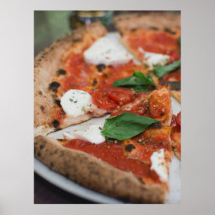 Italian Margherita Pizza Poster