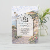 Italian Monterosso al Mare That’s Amore Einladung (Stehend Vorderseite)