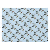 Italian Owl Grizzle Taube Tischdecke (Vorderseite (Horizontal))