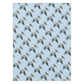 Italian Owl Grizzle Taube Tischdecke (Vorderseite)