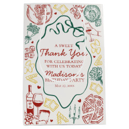 Italian Pasta Holy Cannoli Birthday Party Favor Mittlere Geschenktüte