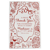 Italian Pasta Special Delivery Baby Shower Favor Mittlere Geschenktüte (Vorderseite)