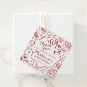 Italian Pasta Special Delivery Baby Shower Geschenkanhänger (Beispiel)