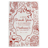 Italian Pasta Thats Amore Bridal Shower Favor Mittlere Geschenktüte (Rückseite)