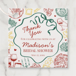 Italian Pasta Thats Amore Bridal Shower Geschenkanhänger