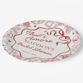 Italian Pasta Thats Amore Bridal Shower Pappteller (Schrägansicht)