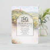 Italian Pienza That’s Amore Bridal Shower Einladung (Stehend Vorderseite)