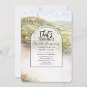 Italian Pienza That’s Amore Bridal Shower Einladung (Vorderseite)