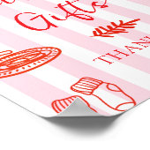 Italian Pizza Baby Shower  Cards and Gifts  Poster (Ecke)