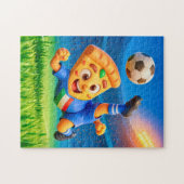 Italian pizza performing dramatic soccer bicycle k puzzle (Horizontal)