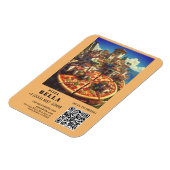 Italian Pizza Scan to Order QR Code Custom Magnet (Linke Seite)