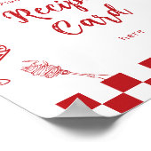 Italian Place you recipe card Thats Amore theme Poster (Ecke)