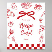 Italian Place you recipe card Thats Amore theme Poster (Vorne)