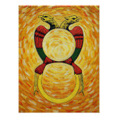 Italian Playing Cards - Ace of Coins Poster (Vorderseite)