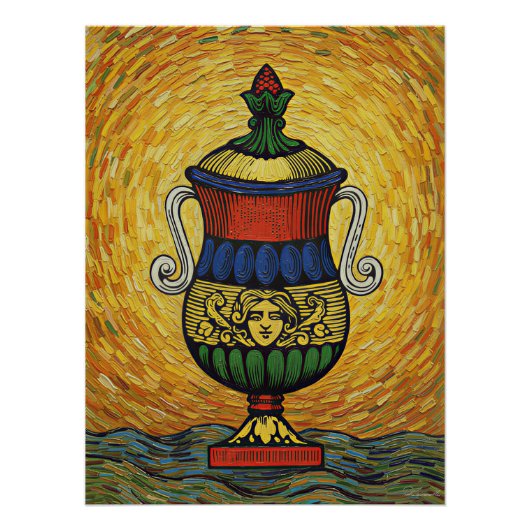 Italian Playing Cards - Ace of Cups Poster (Vorderseite)