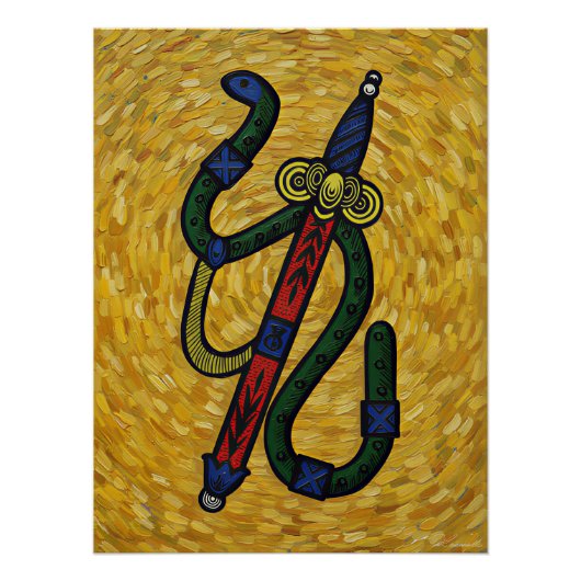 Italian Playing Cards - Ace of Spades Poster (Vorderseite)