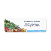 Italian Riviera Coastline Return Address (Vorne)