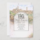 Italian Siena That’s Amore Bridal Shower Einladung (Vorderseite)
