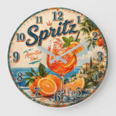 Italian Spritz  Große Wanduhr (Vorderseite)