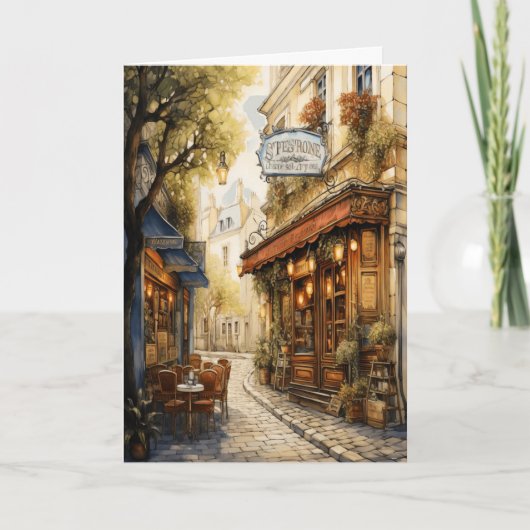 Italian Street Birthday Card Karte (Vorderseite)